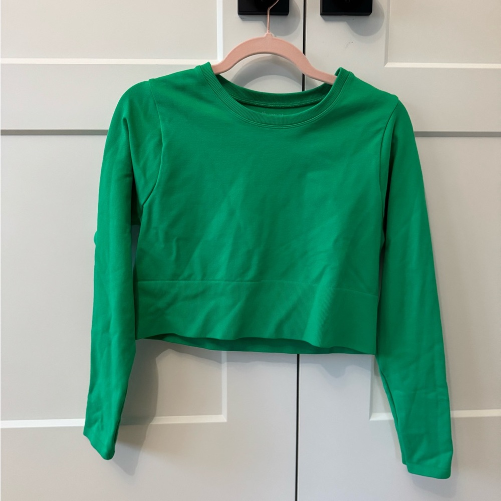 Aerie offline Long Sleeve athletic crop Top